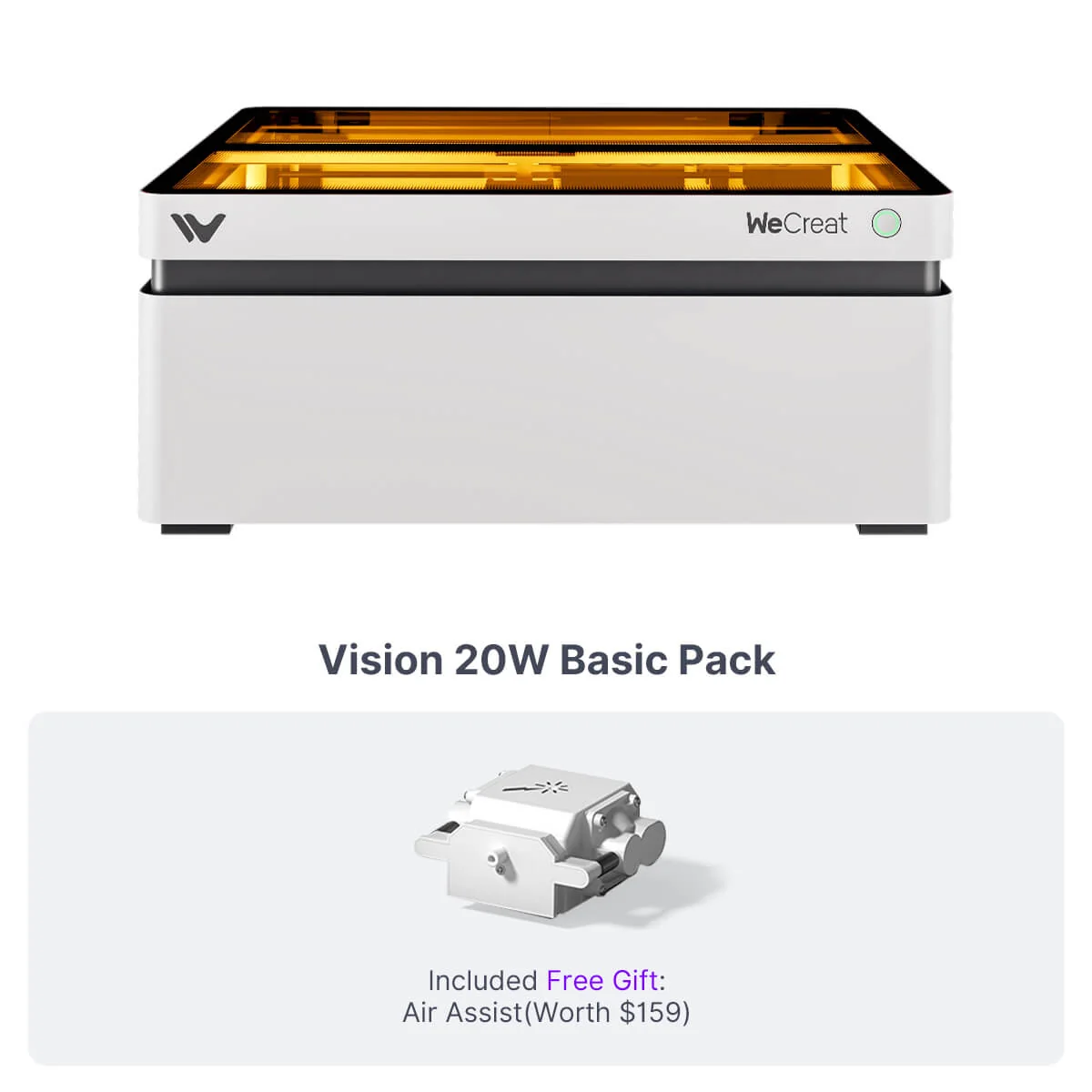 Vision 20W product view by WeCreat